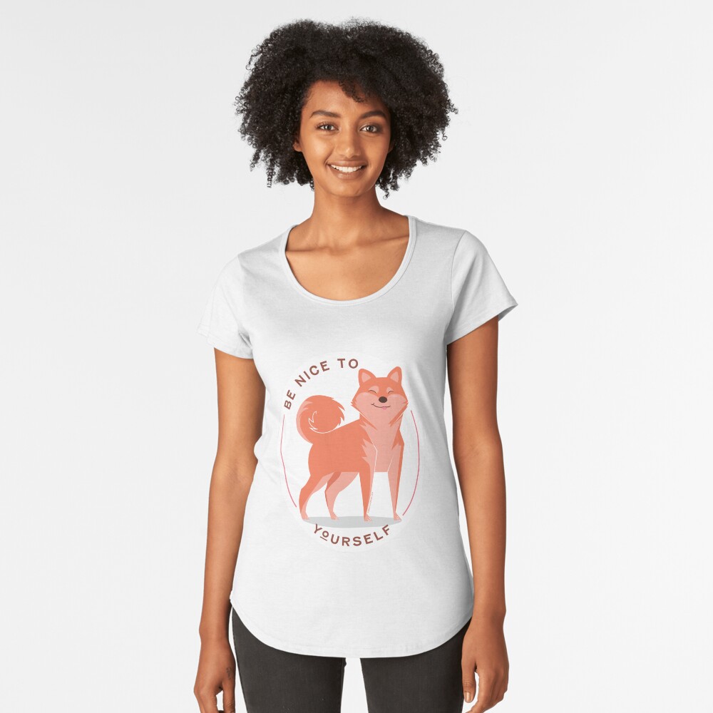 Be Nice to yourself Premium Scoop T-Shirt