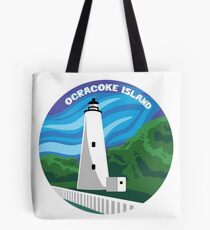 Ocracoke Leuchtturm - Tageszeit Tote Bag
