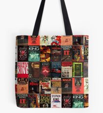 Stephen King-Buch-Cover-Collage Tote Bag