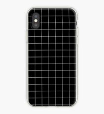 Schwarzes Gitter iPhone-Hülle & Cover