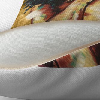 Alternate view of Naturally I GOLD Throw Pillow