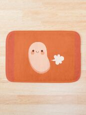 Baked beans farting Bath Mat