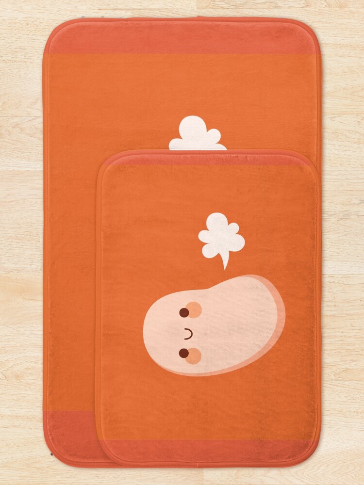 Alternate view of Baked beans farting Bath Mat