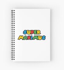 Super Maximus Funny Gamer Gift Spiral Notebook