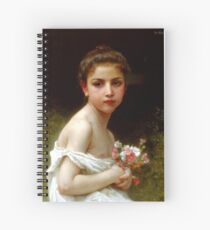 William-Adolphe Bouguereau "Mädchenstrauß" Spiralblock