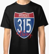 Camiseta clásica Interestatal 315 I-315 15 Negocio fuerte Sistema de autopistas interestatales en Great Falls Montana