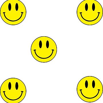 Yellow Smiley Face Sticker Sticker for Sale by camillegillum