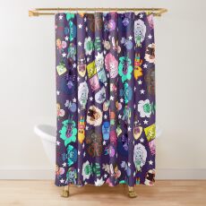 Crystal Gems Shower Curtain