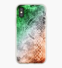 Distressed Irish Celtic Cross iPhone Case