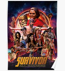 Survivor All Winners Poster Poster