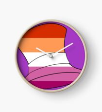 AHiT Lesbian Pride Hat Clock