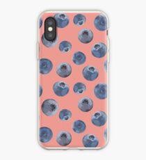 Blueberry pattern iPhone Case
