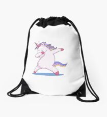 Dabbing Unicorn Drawstring Bag