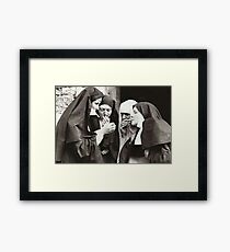 Nuns Smoking Framed Print