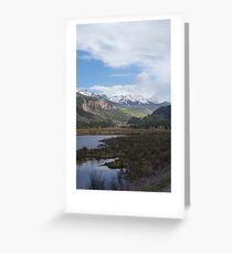 Tarjeta de felicitación Vista de las montañas