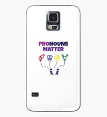 Pronouns Matter design Non binary Pride Gender Identity LGBTq Case/Skin for Samsung Galaxy