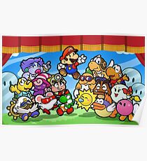 Papier Mario Familie Poster