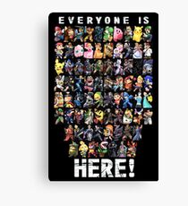 Alle sind hier! & DLC - Super Smash Bros Ultimate Leinwanddruck