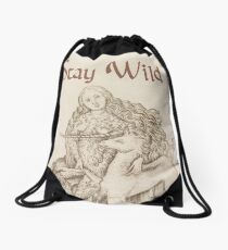 Stay Wild Drawstring Bag