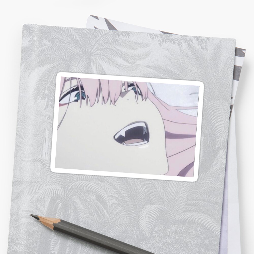 zero two sticker by lberkson1 redbubble