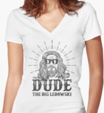 The Dude Women's Fitted V-Neck T-Shirt