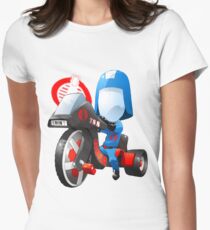 Cobra Commander on 80's big wheel Women's Fitted T-Shirt