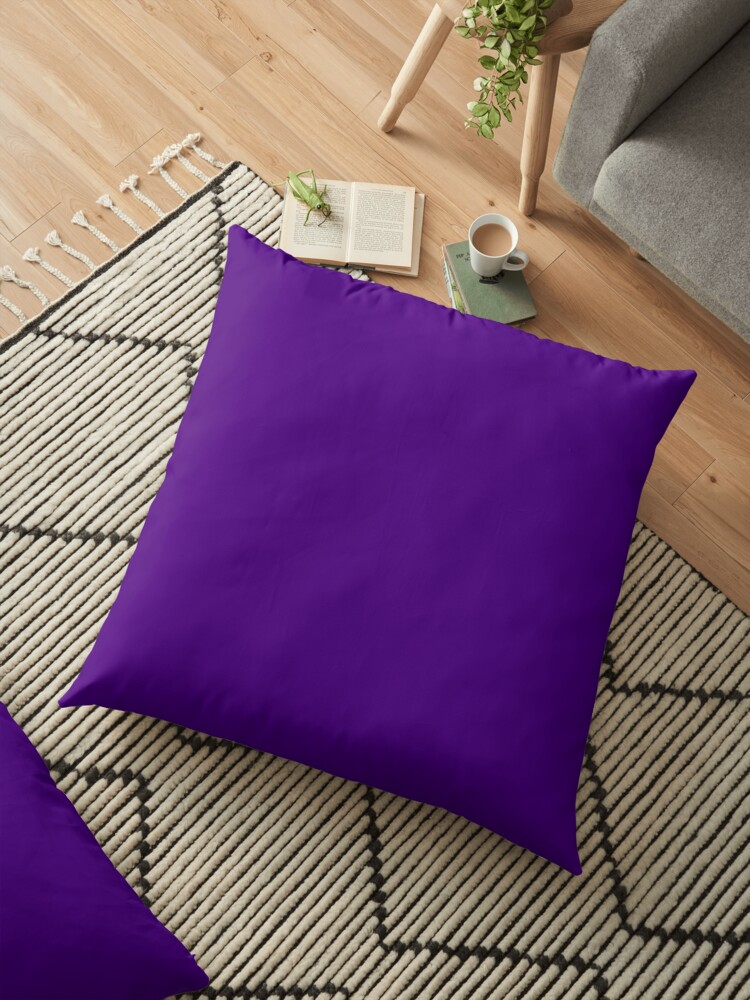 Cheap Solid Bright Purple Indigo Color Floor Pillow By Cheapest