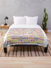 Setze einen Ring drauf Fleecedecke