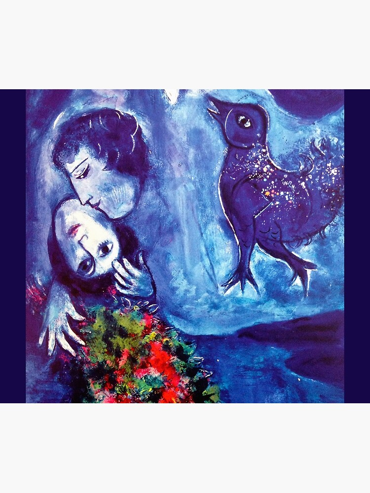 Marc Chagall, Le Paisage Bleu 1949 Artwork, Posters Tshirts Prints Bags Men Women Kids by clothorama