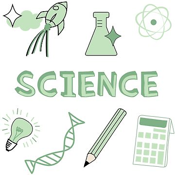 Artwork thumbnail, Light Green Science School Subject Sticker Pack by The-Goods