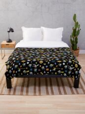 Adventure time - Jake and Finn (black) Throw Blanket