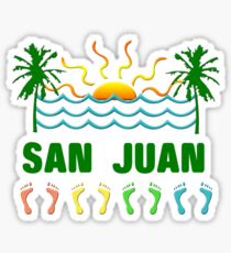 San juan puerto rico geek funny nerd Sticker