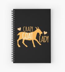Crazy GOAT lady Spiral Notebook