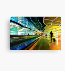 Moving Walkway at Chicago O'Hare, Terminal 1 Canvas Print
