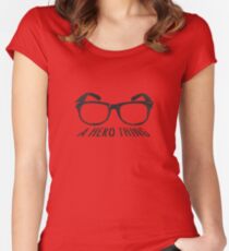A super hero needs a disguise! Women's Fitted Scoop T-Shirt