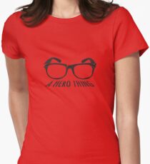 A super hero needs a disguise! Women's Fitted T-Shirt