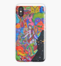 blue girl iPhone Case