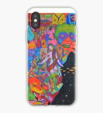 blue girl iPhone Case