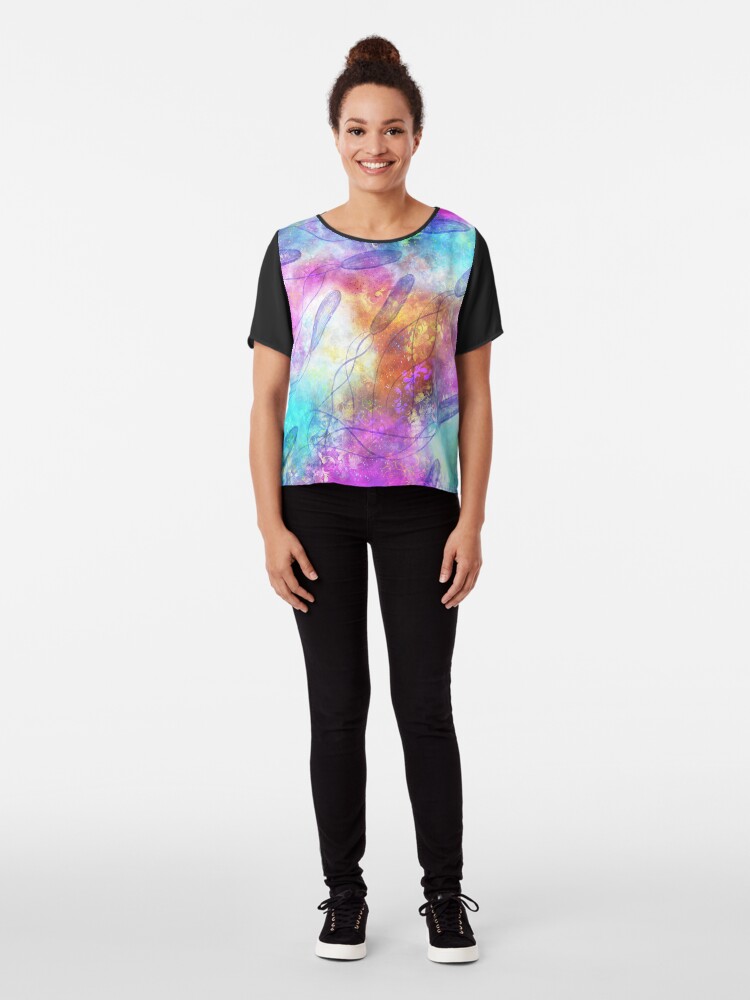 Alternate view of Primordial soup Chiffon Top