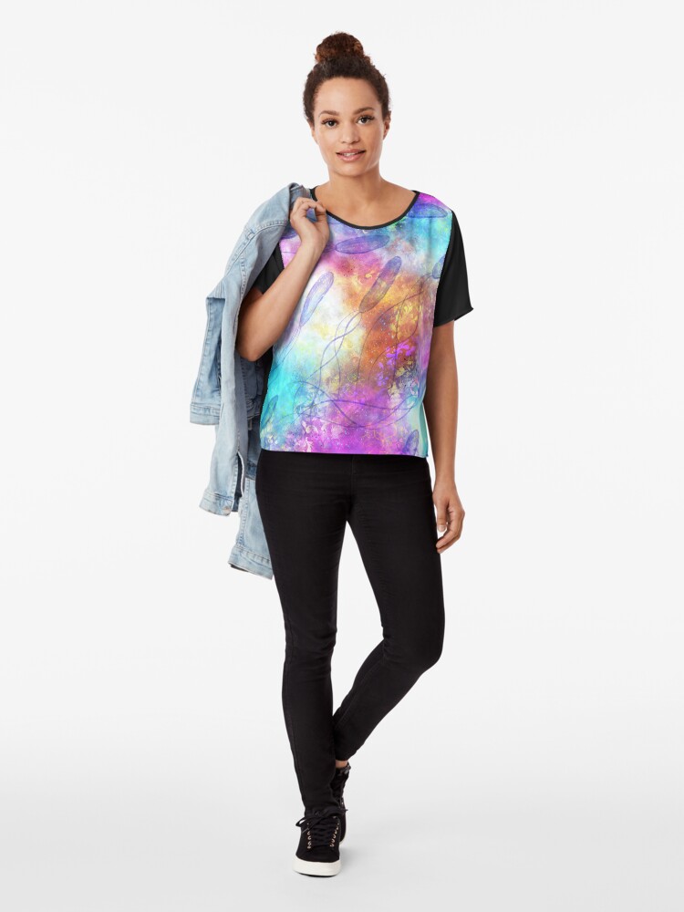 Alternate view of Primordial soup Chiffon Top