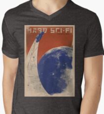 Hard Sci-Fi Genre Poster V-Neck T-Shirt