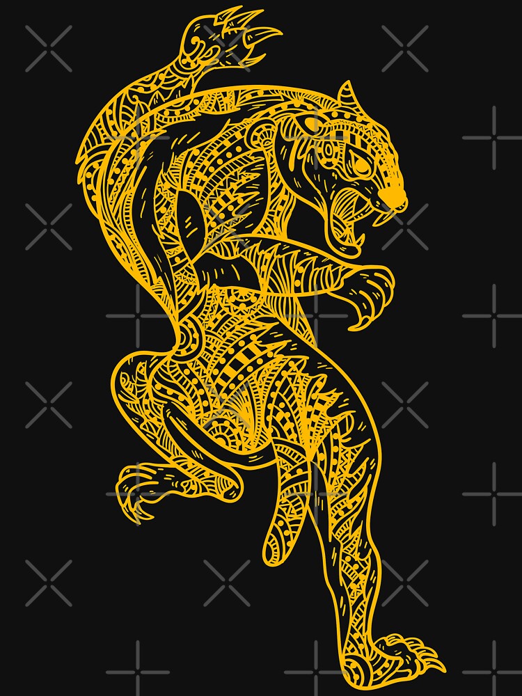 "Panther Mandala artwork." T-shirt by emphatic | Redbubble