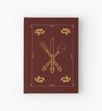 Just Add Magic Utensils Gold with Border Hardcover Journal