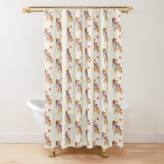 Watercolour Rough Collie Shower Curtain