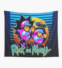 Rick and Morty Outrun Style Poster Print Art Tapestry