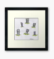 gravestones Framed Print