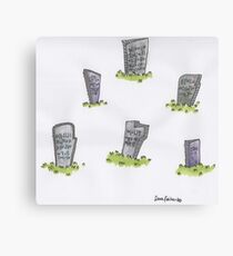 gravestones Canvas Print