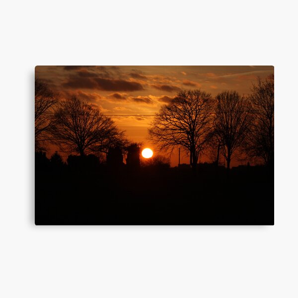 Sunset Calendar 10 Canvas Print