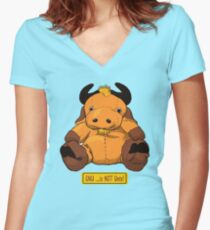 GNU...is NOT the same as UNIX! Women's Fitted V-Neck T-Shirt