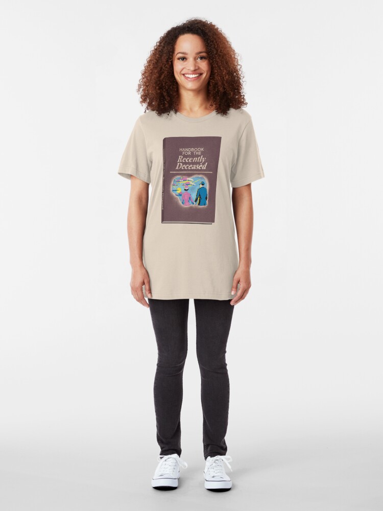 Alternate view of Handbook for the Recently Deceased Slim Fit T-Shirt